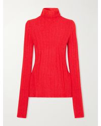 Lisa Yang - Emiliana Ribbed Cashmere And Silk-Blend Turtleneck Sweater - Lyst