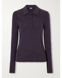 Agolde - Amos Stretch-Lyocell Polo Shirt - Lyst