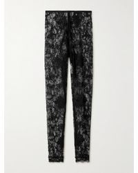Givenchy - Leggings Aus Stretch-Spitze Mit Wellenkanten - Lyst