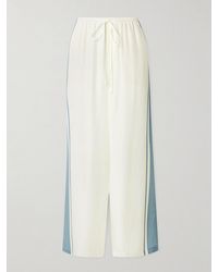 SIR. - Lilou Striped Silk Wide-Leg Pants - Lyst