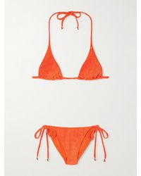 Lisa Marie Fernandez - Pamela Embellished Terry Triangle Bikini - Lyst