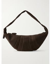 Lemaire - Large Croissant Paneled Leather Shoulder Bag - Lyst
