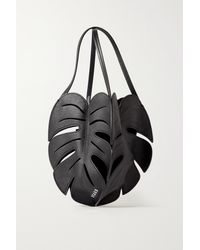 STAUD - Palm Cutout Embossed Textured-leather Bucket Bag - Lyst