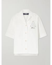 Jacquemus - Marin Logo-Embroidered Cotton Shirt - Lyst