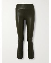 SPRWMN - Leather Flared Pants - Lyst