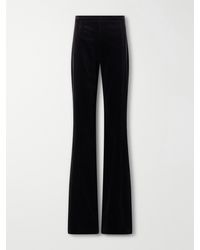 Costarellos - Padra Cotton-Velvet Flared Pants - Lyst