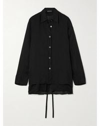 Our Legacy - Liner Layered Frayed Ramie-Gauze Shirt - Lyst