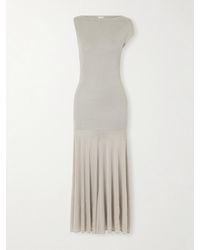St. Agni - Ribbed Tencel Lyocell-Blend Jersey Maxi Dress - Lyst