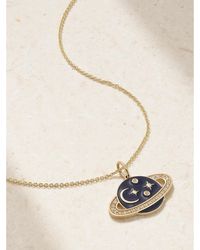 Sydney Evan - Celestial 14-Karat, Enamel And Diamond Necklace - Lyst