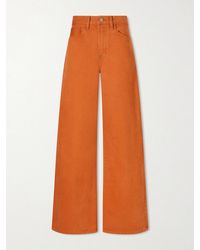 The Elder Statesman - Evvie Recycled Cotton Wide-Leg Jeans - Lyst