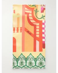 Christiano Marchelli - Giulia Printed Silk-Twill Scarf - Lyst
