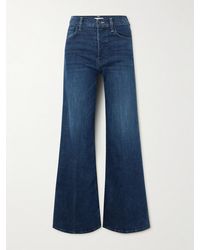 Mother - The Tomcat Roller Sneak High-Rise Wide-Leg Jeans - Lyst