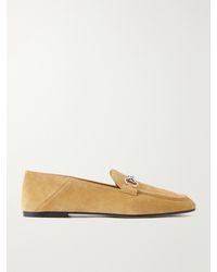 Gucci - Jordaan Horsebit-Embellished Suede Loafers - Lyst