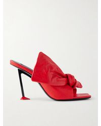 Givenchy - Boudoir Bow-Embellished Leather Mules - Lyst