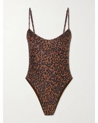 Haight - Monica Leopard-Print Swimsuit - Lyst