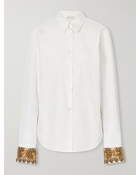 Dries Van Noten - Embroidered Cotton-Poplin Shirt - Lyst