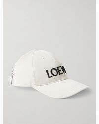 Loewe - Louis Wain Leather-Trimmed Embroidered Cotton-Canvas Baseball Cap - Lyst
