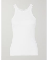 TOTEME - Net Sustain Curved Ribbed Stretch Organic Cotton-Jersey Tank - Lyst