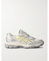 Asics - Emmi Gel-Nyc Sneakers Aus Mesh Mit Besätzen Aus Metallic-Leder Mit Veloursleder - Lyst