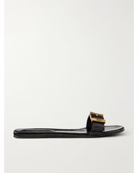 KHAITE - Manhattan Buckled Leather Sandals - Lyst