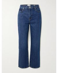 FRAME - Net Sustain Le Jane Ankle Verkürzte, Hoch Sitzende Jeans Mit Geradem Bein Aus Bio-Denim - Lyst