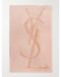 Saint Laurent - Grand Carre Rayures Cassandre Cashmere And Silk-Blend Scarf - Lyst