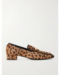 Herbert Levine - Showtime 30 Leopard-Print Pony Hair Loafers - Lyst