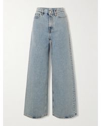 TOTEME - High-Rise Wide-Leg Organic Jeans - Lyst