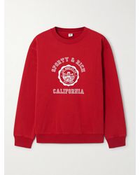 Sporty & Rich - California Printed Cotton-Jersey Sweatshirt - Lyst