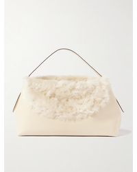 TOTEME - T-Lock Schultertasche Aus Shearling - Lyst