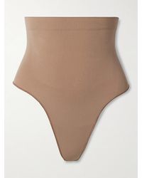 Skims - Seamless Sculpt High-Waisted Thong – Sienna – Hoch Sitzender String - Lyst
