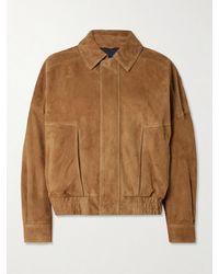 Nour Hammour - Dalma Suede Bomber Jacket - Lyst