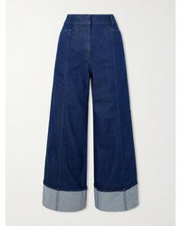 Another Tomorrow - Organic High-Rise Wide-Leg Jeans - Lyst