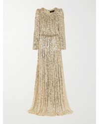 Jenny Packham - Georgia Embellished Sequined Tulle Gown - Lyst