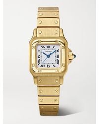 Stephanie Windsor - Cartier Vintage 1987 Santos De Cartier Galbee Medium 24Mm 18-Karat Watch, Ref. No. 1569 - Lyst