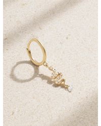 PERSÉE - Snake 18-Karat Diamond Single Hoop Earring - Lyst