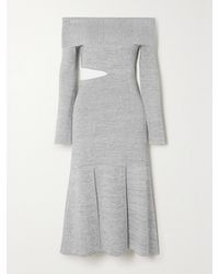 Proenza Schouler - Off-The-Shoulder Cutout Stretch-Knit Maxi Dress - Lyst