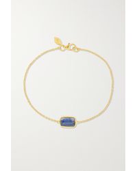 Pippa Small 18-karat Gold Kyanite Bracelet - Metallic