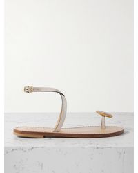 Amanu - The Kigali Embellished Suede Sandals - Lyst