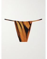 Skims - Culotte De Bikini À Ficelles Signature Swim X Roberto Cavalli, Tiger Face - Lyst