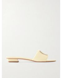 Roger Vivier - 20 Buckled Padded Leather Mules - Lyst