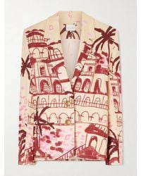 Johanna Ortiz - Rock The Plan Printed Linen Blazer - Lyst