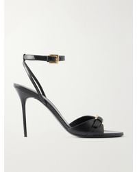 Balmain - Anthem 95 Buckle-Detailed Leather Sandals - Lyst