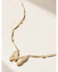 Jacquie Aiche - Butterfly 14-Karat Diamond Necklace - Lyst