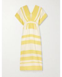 lemlem - Gasira Striped Cotton-Blend Maxi Dress - Lyst