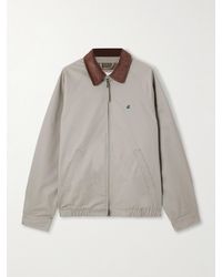 Aimé Leon Dore - Veste En Serge De Coton À Broderie Et À Finitions En Velours Côtelé - Lyst