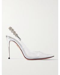 Aquazzura - Love Link 105 Pvc Slingback Pumps - Lyst