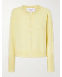 La Ligne - Solid Lean Lines Cashmere Cardigan - Lyst