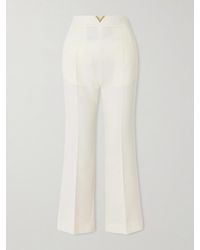 Valentino Garavani - Embellished Wool Straight-Leg Pants - Lyst