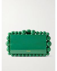 Cult Gaia - Eos Clutch Aus Marmoriertem Acryl Mit Zierperlen - Lyst